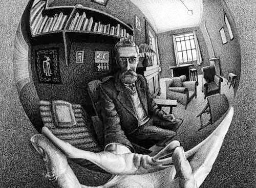 Maurits Cornelis Escher, Mano con sfera riflettente